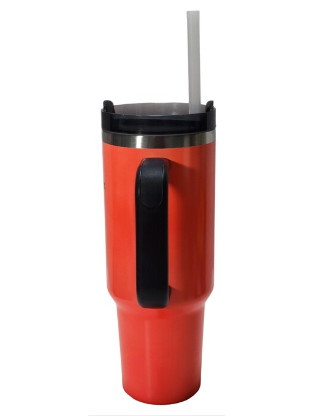 Stanley Quencher H2.0 FlowState Stainless Tumbler with Lid Neon Orange 40oz - Picture 2 of 8